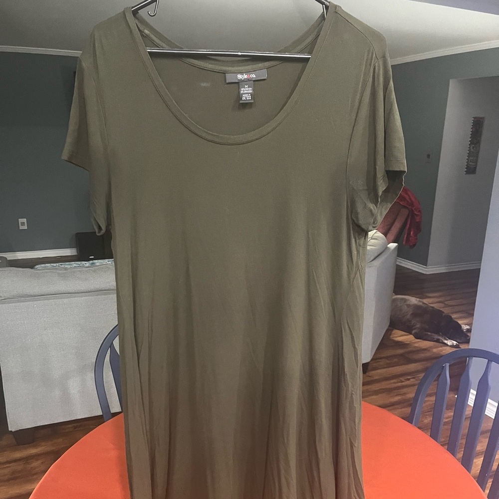 Olive Green Women's Dress